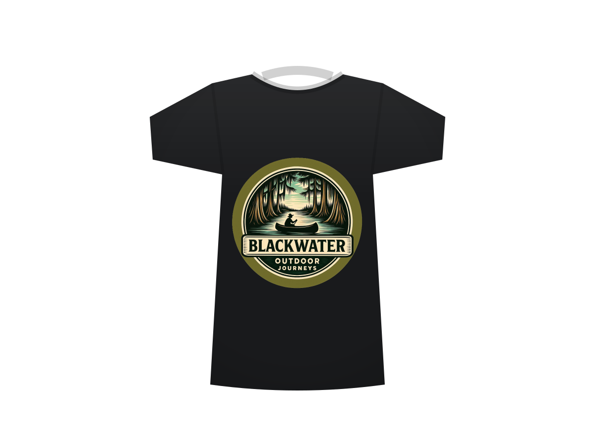 Blackwater logo tee, black