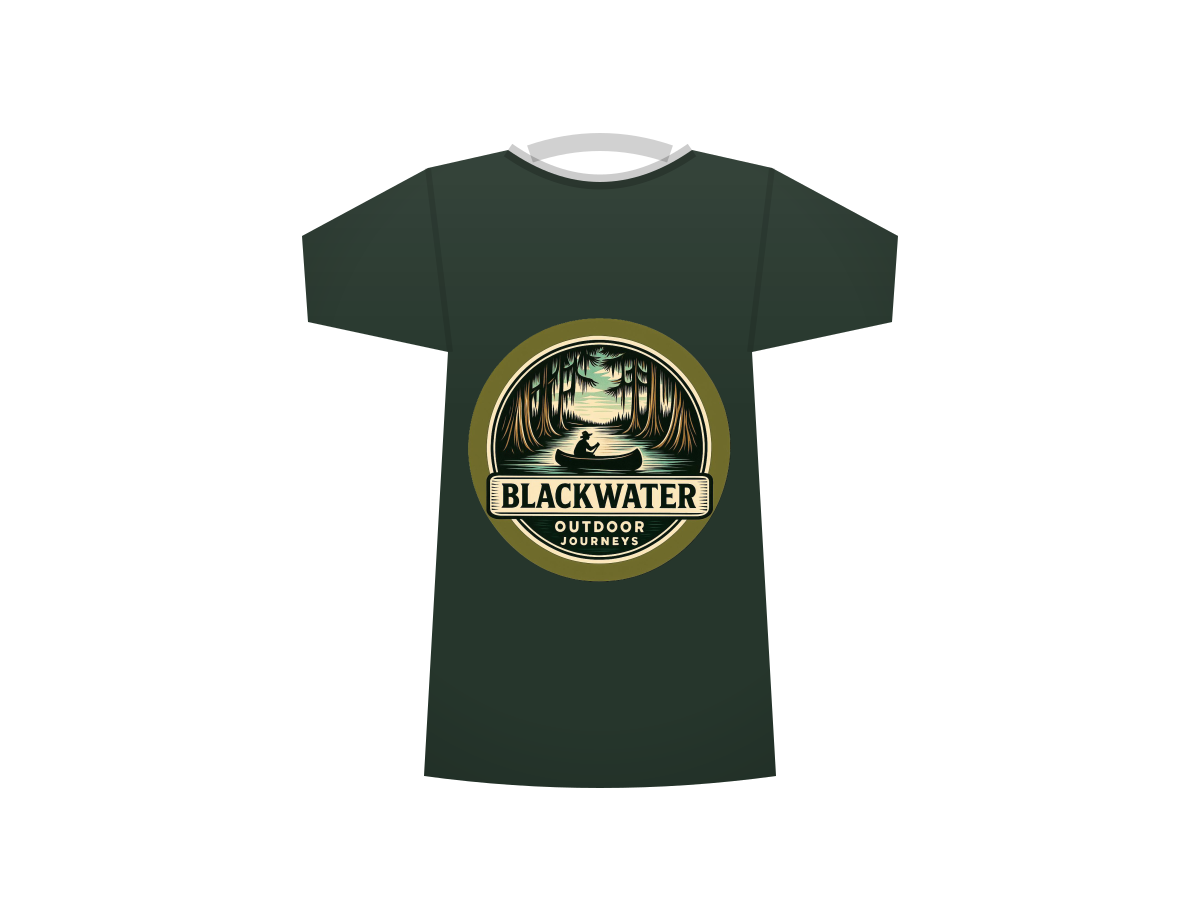 Blackwater logo tee, forest green